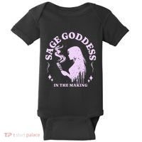Sage Goddess In The Making Spiritual Energy Holistic Vibes Baby Bodysuit thumb 0