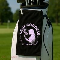 Sage Goddess In The Making Spiritual Energy Holistic Vibes Golf Towel thumb 2