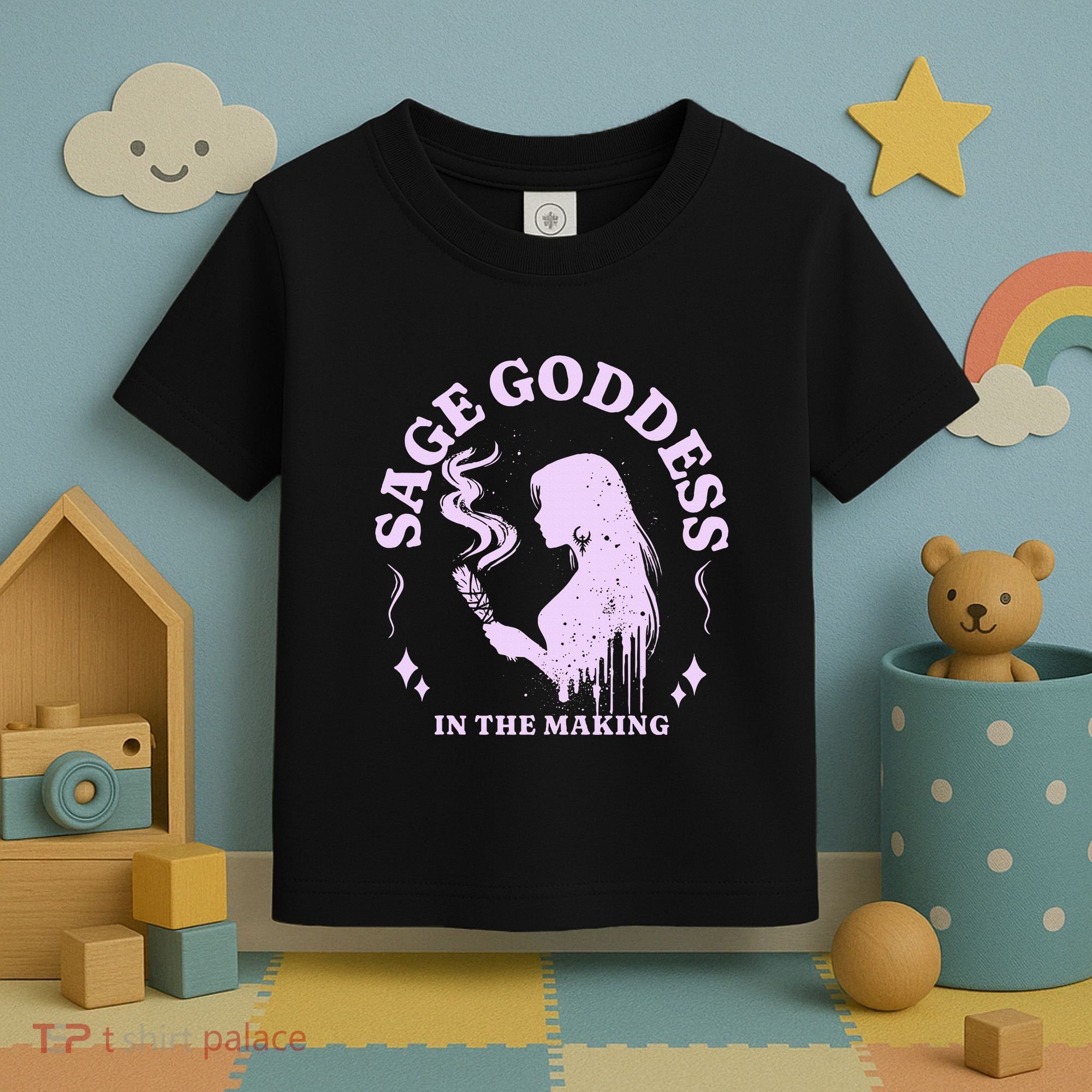 Sage Goddess In The Making Spiritual Energy Holistic Vibes Toddler T-Shirt