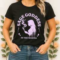 Sage Goddess In The Making Spiritual Energy Holistic Vibes Women's T-Shirt thumb 2