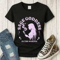 Sage Goddess In The Making Spiritual Energy Holistic Vibes Women's T-Shirt thumb 3