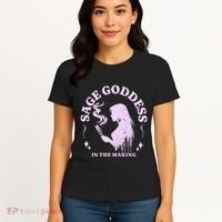 Sage Goddess In The Making Spiritual Energy Holistic Vibes Women's T-Shirt thumb 4