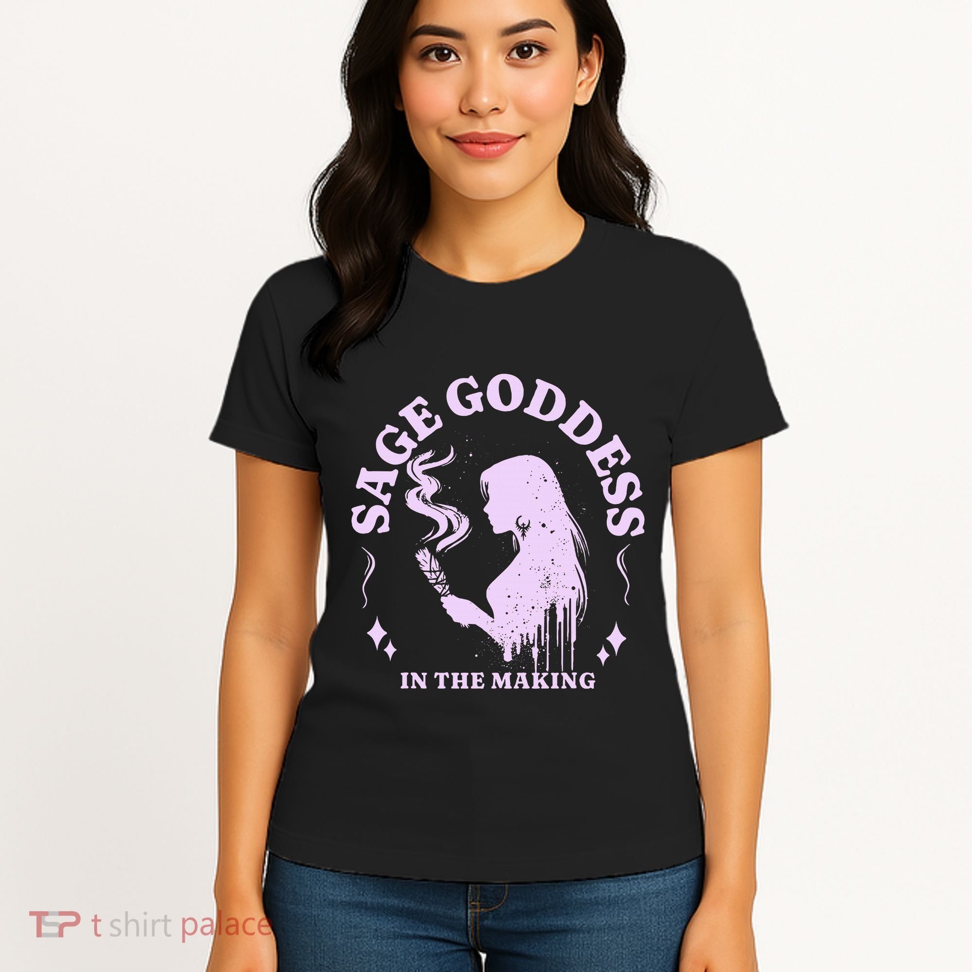 Sage Goddess In The Making Spiritual Energy Holistic Vibes Women's T-Shirt