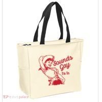 Sounds Gay IM In Retro Lgbt 80s Pride Tote Bag thumb 2