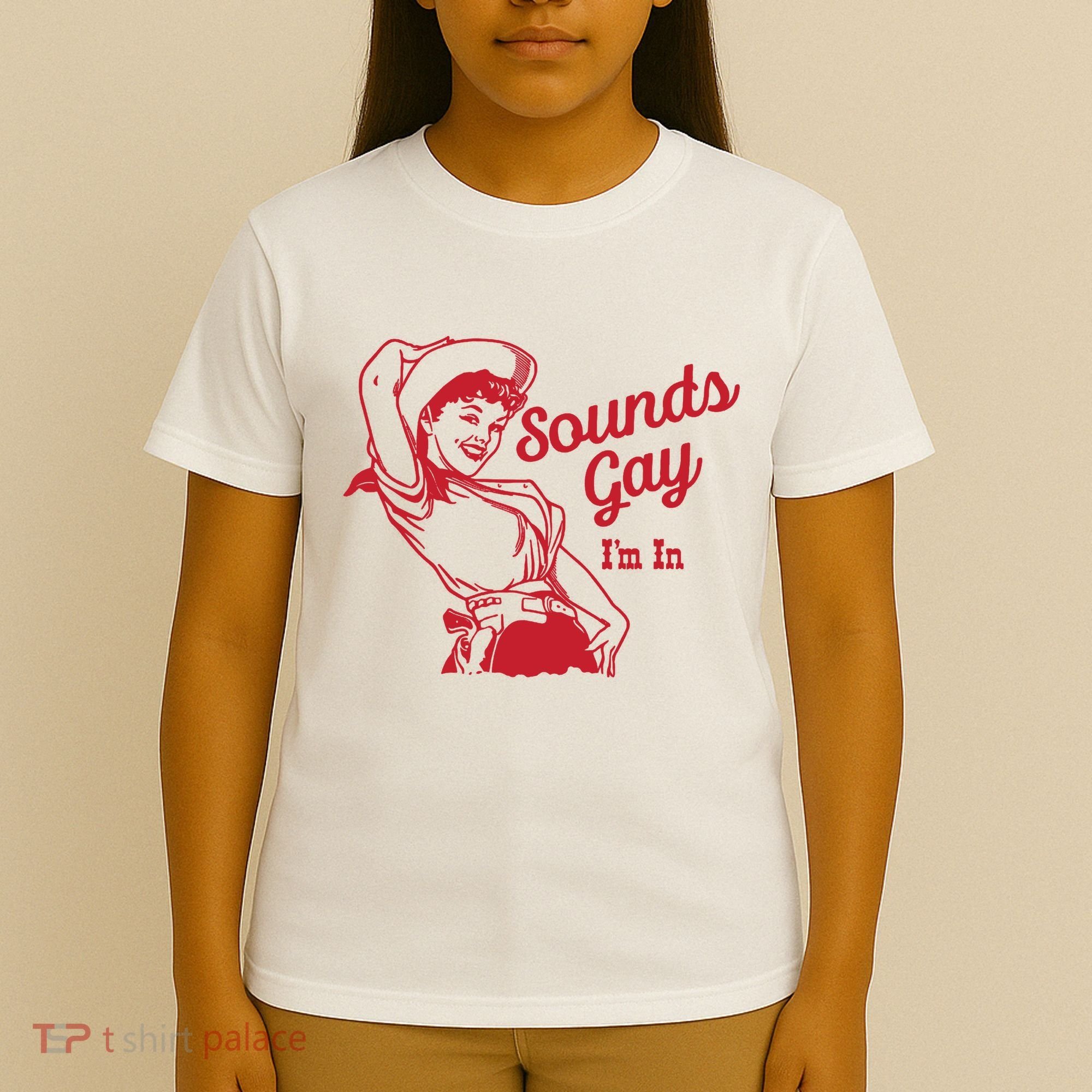Sounds Gay IM In Retro Lgbt 80s Pride T-Shirt