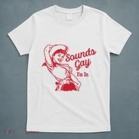 Sounds Gay IM In Retro Lgbt 80s Pride T-Shirt thumb 5