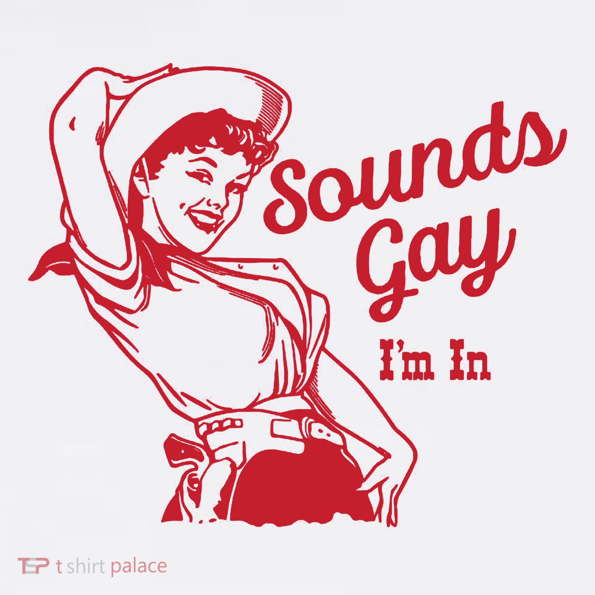 Sounds Gay IM In Retro Lgbt 80s Pride Button