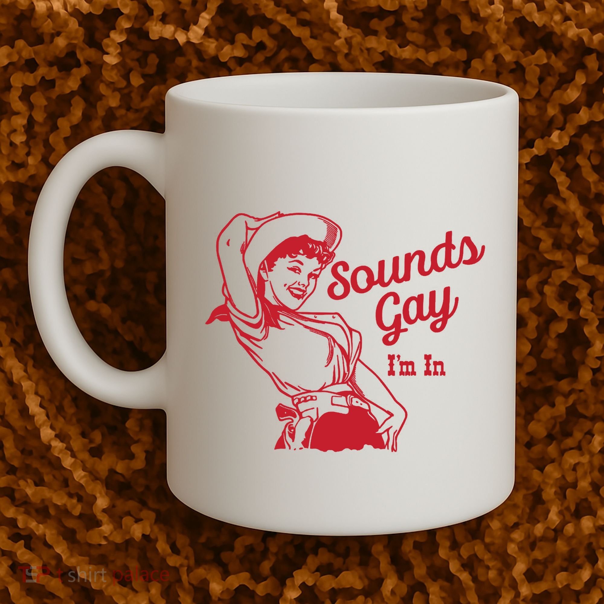 Sounds Gay IM In Retro Lgbt 80s Pride Coffee Mug