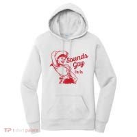 Sounds Gay IM In Retro Lgbt 80s Pride Women's Hoodie thumb 0