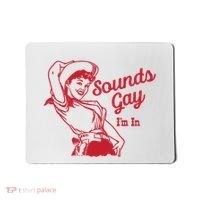 Sounds Gay IM In Retro Lgbt 80s Pride Mousepad thumb 0
