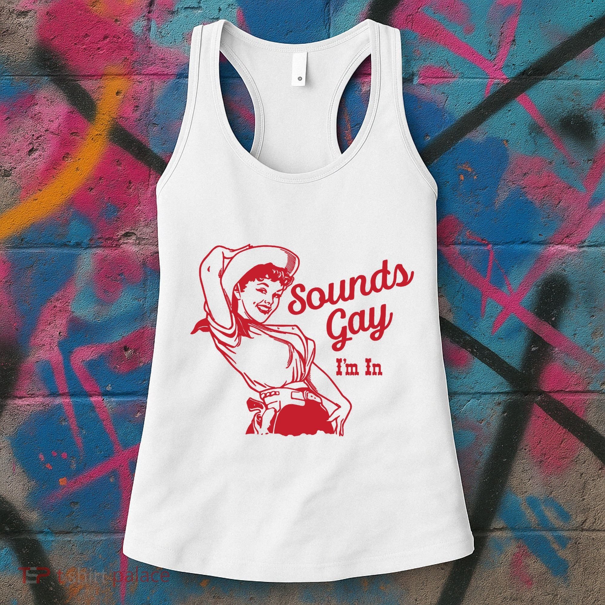 Sounds Gay IM In Retro Lgbt 80s Pride Women's Tank Top