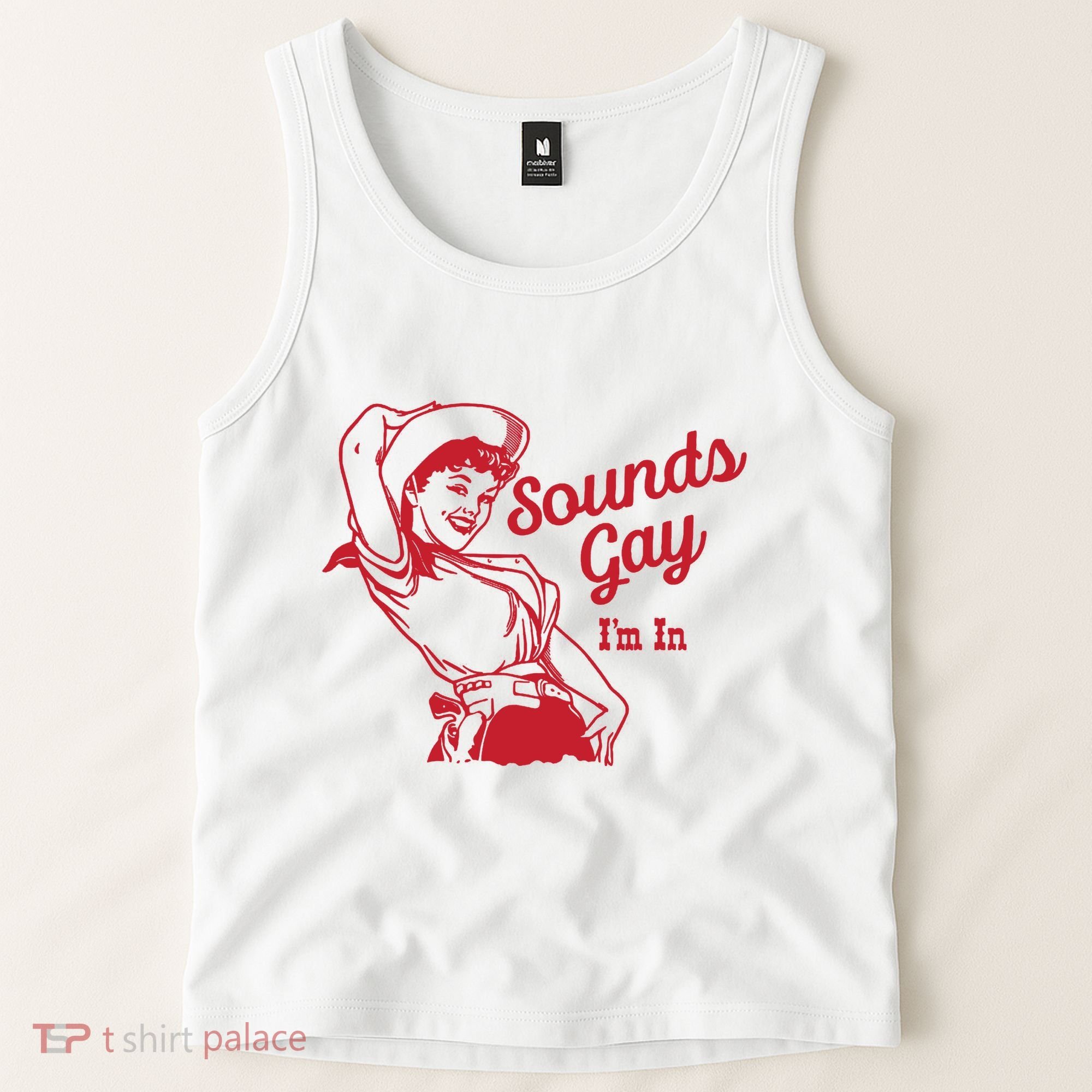 Sounds Gay IM In Retro Lgbt 80s Pride Tank Top