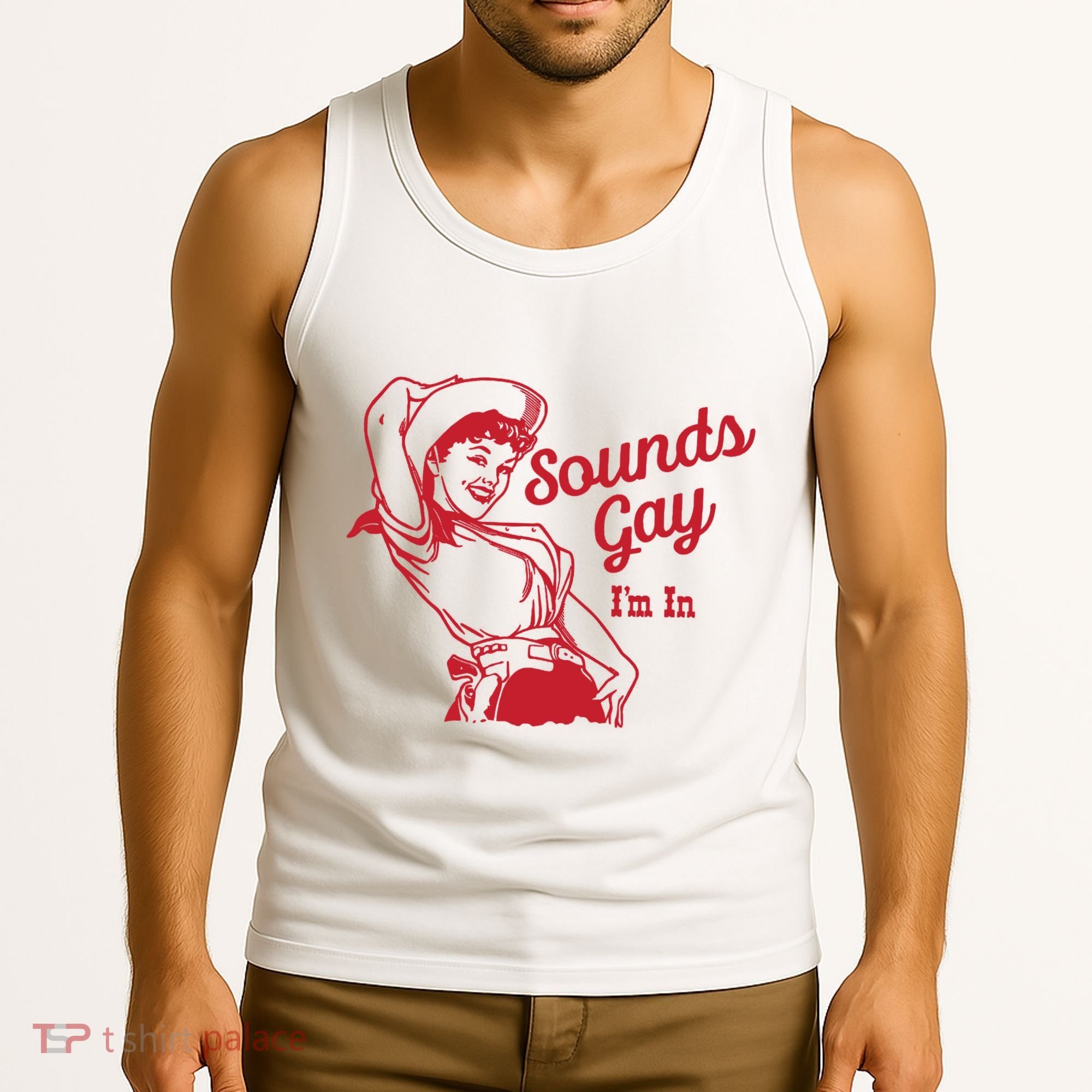 Sounds Gay IM In Retro Lgbt 80s Pride Tank Top