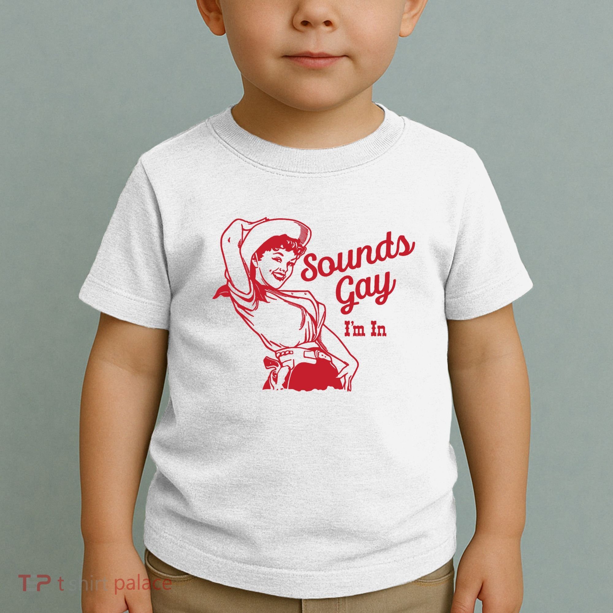 Sounds Gay IM In Retro Lgbt 80s Pride Toddler T-Shirt