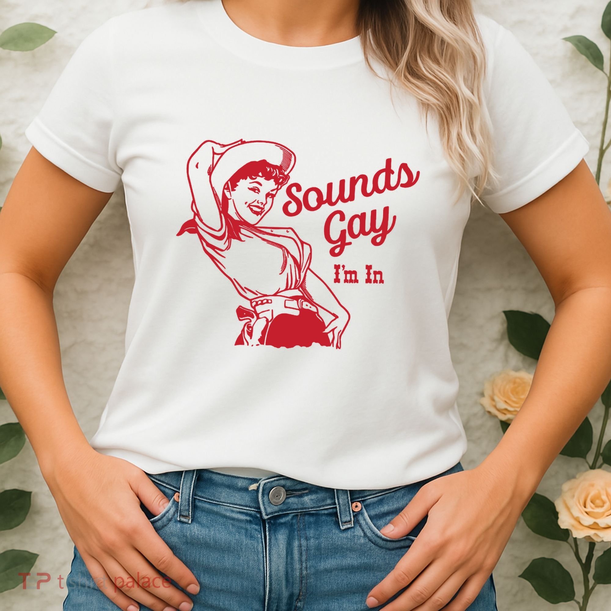 Sounds Gay IM In Retro Lgbt 80s Pride Women's T-Shirt