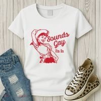Sounds Gay IM In Retro Lgbt 80s Pride Women's T-Shirt thumb 3
