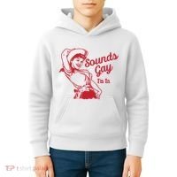 Sounds Gay IM In Retro Lgbt 80s Pride Kids Hoodie thumb 4
