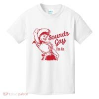 Sounds Gay IM In Retro Lgbt 80s Pride Kids T-Shirt thumb 0