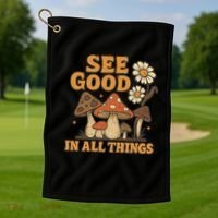 See Good in All Things Golf Towel thumb 1