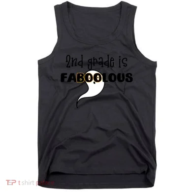 Second Grade Is Faboolous Halloween Fab Meme Pun Tank Top