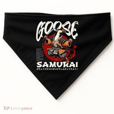Samurai Goose Japan Bushido Oni Ronin Warrior USA-Made Doggie Bandana