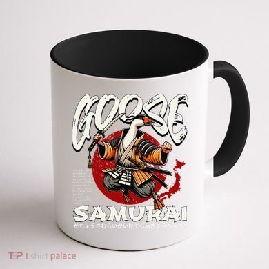 Samurai Goose Japan Bushido Oni Ronin Warrior Coffee Mug back