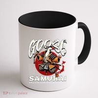 Samurai Goose Japan Bushido Oni Ronin Warrior Coffee Mug thumb 1