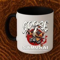 Samurai Goose Japan Bushido Oni Ronin Warrior Coffee Mug thumb 2