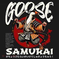 Samurai Goose Japan Bushido Oni Ronin Warrior Women's Tank Top thumb 5