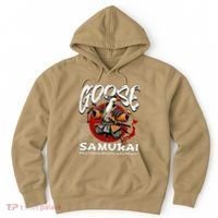 Samurai Goose Japan Bushido Oni Ronin Warrior Hoodie thumb 0
