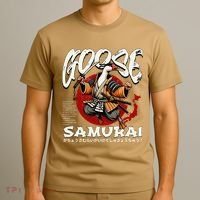 Samurai Goose Japan Bushido Oni Ronin Warrior T-Shirt thumb 3
