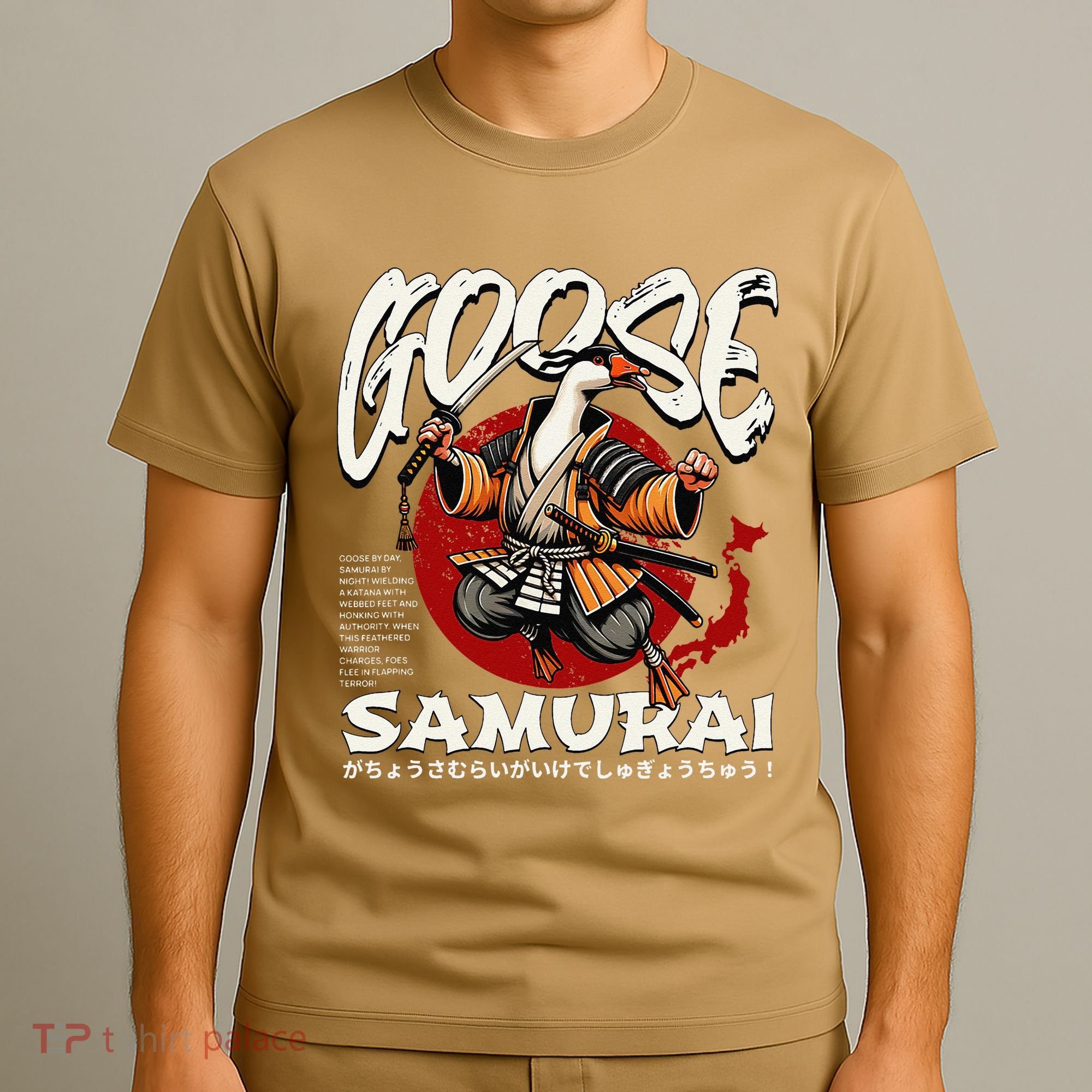 Samurai Goose Japan Bushido Oni Ronin Warrior T-Shirt