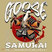Samurai Goose Japan Bushido Oni Ronin Warrior Mousepad thumb 1