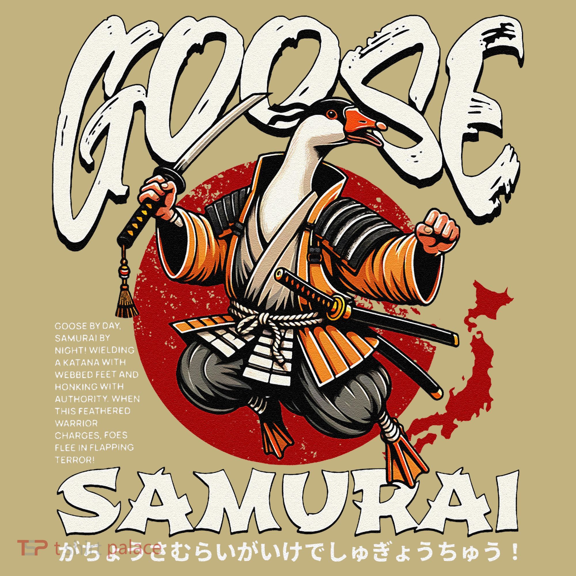 Samurai Goose Japan Bushido Oni Ronin Warrior Mousepad