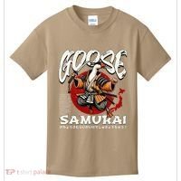 Samurai Goose Japan Bushido Oni Ronin Warrior Kids T-Shirt thumb 0