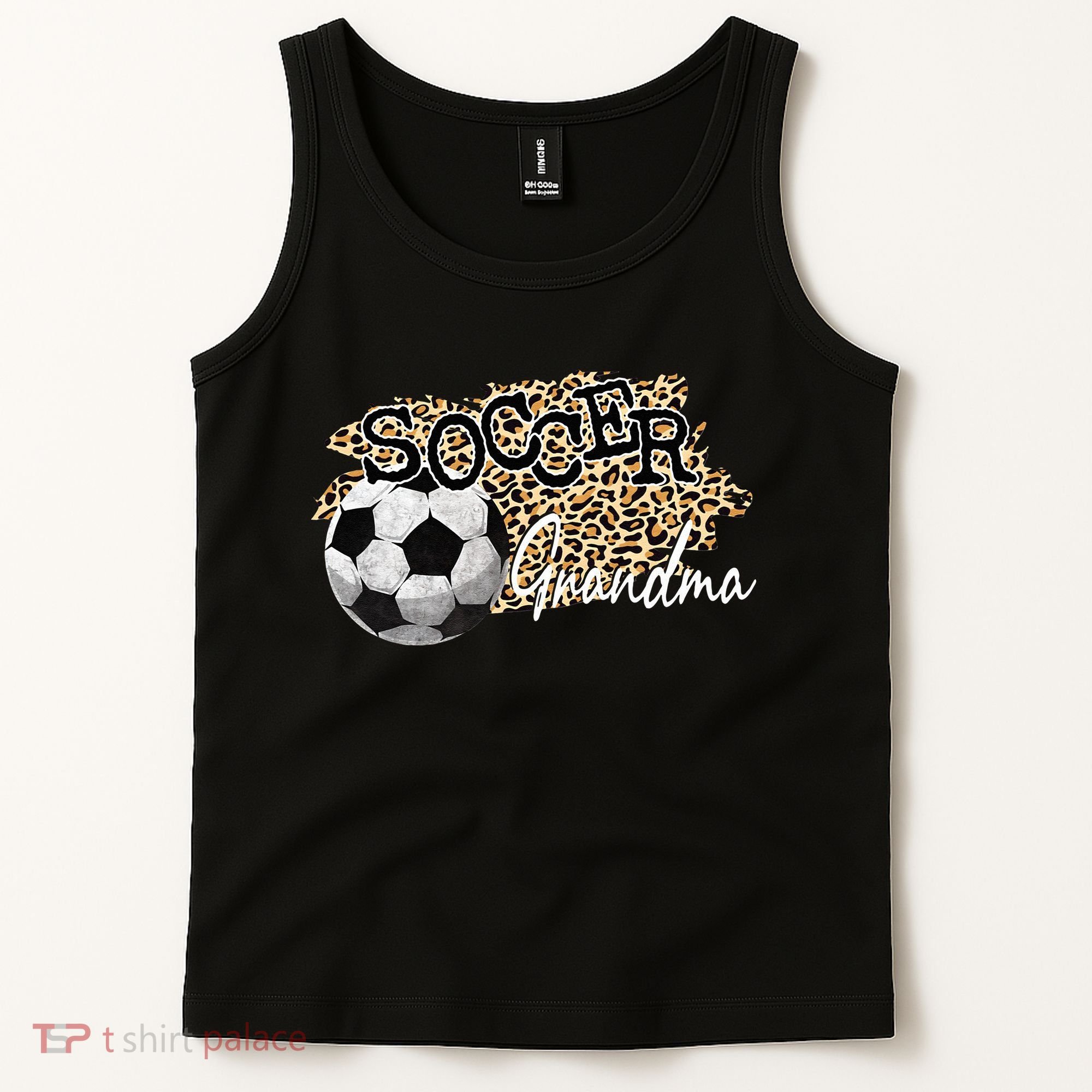Soccer Grandma Leopard Soccer Grandma Tank Top