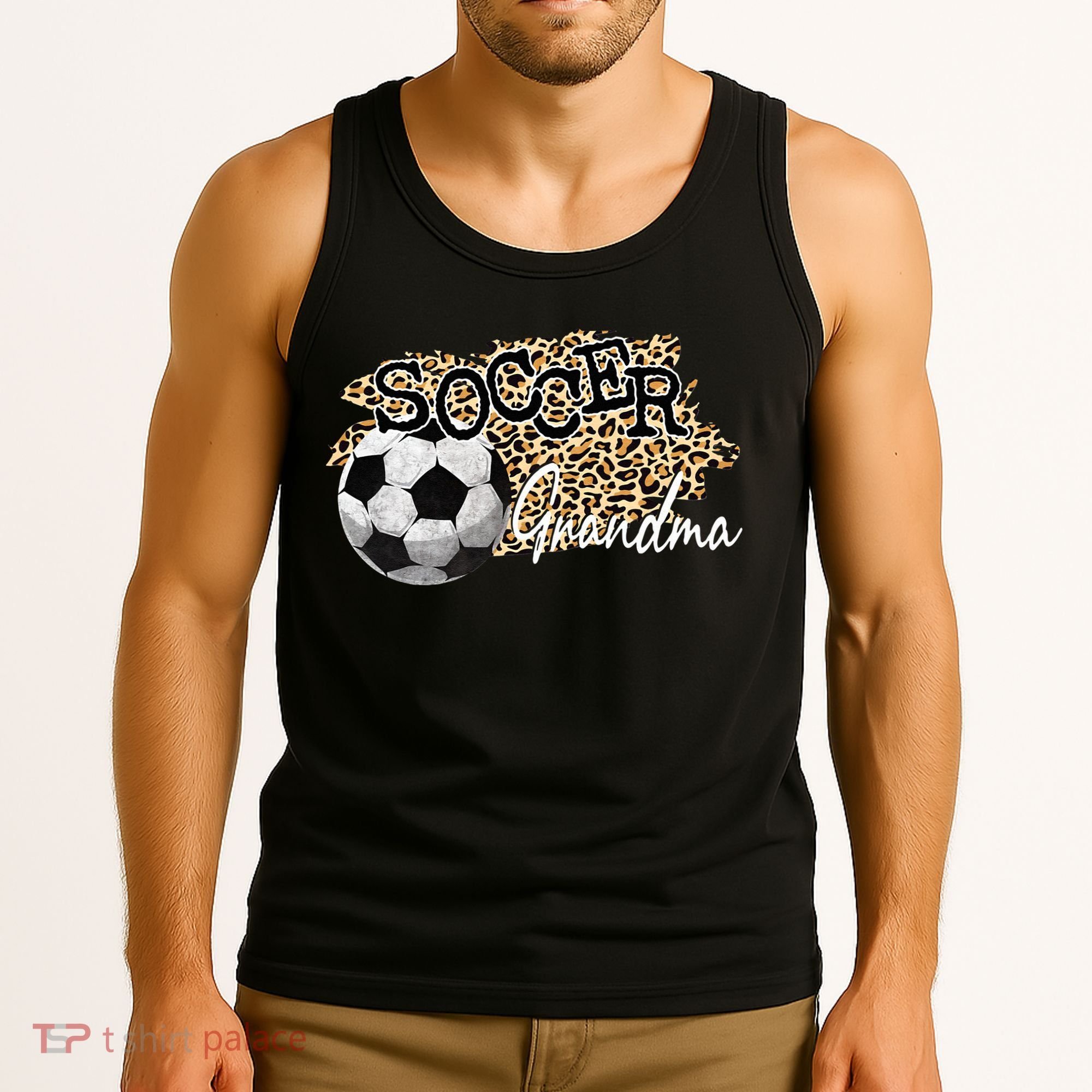 Soccer Grandma Leopard Soccer Grandma Tank Top