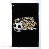 Soccer Grandma Leopard Soccer Grandma Golf Towel thumb 0