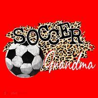 Soccer Grandma Leopard Soccer Grandma Santa Hat thumb 1