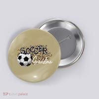 Soccer Grandma Leopard Soccer Grandma Button thumb 0