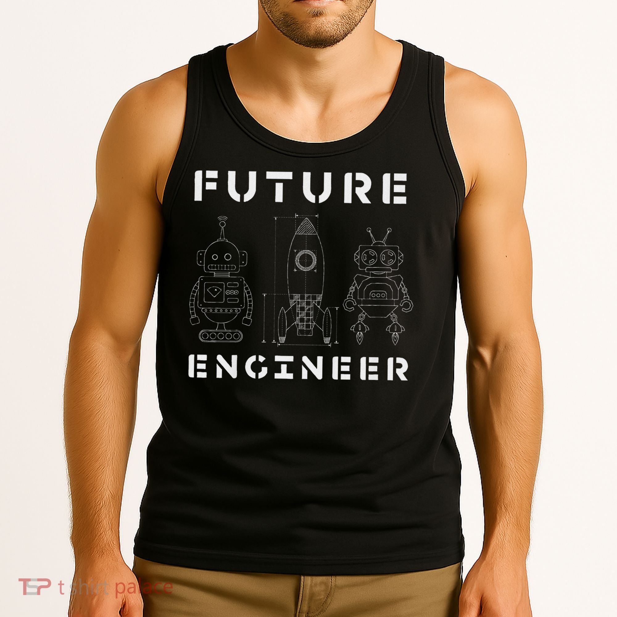 Stem Gift Love Math Physics Boys Girls Kids Future Engineer Tank Top