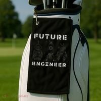 Stem Gift Love Math Physics Boys Girls Kids Future Engineer Golf Towel thumb 2