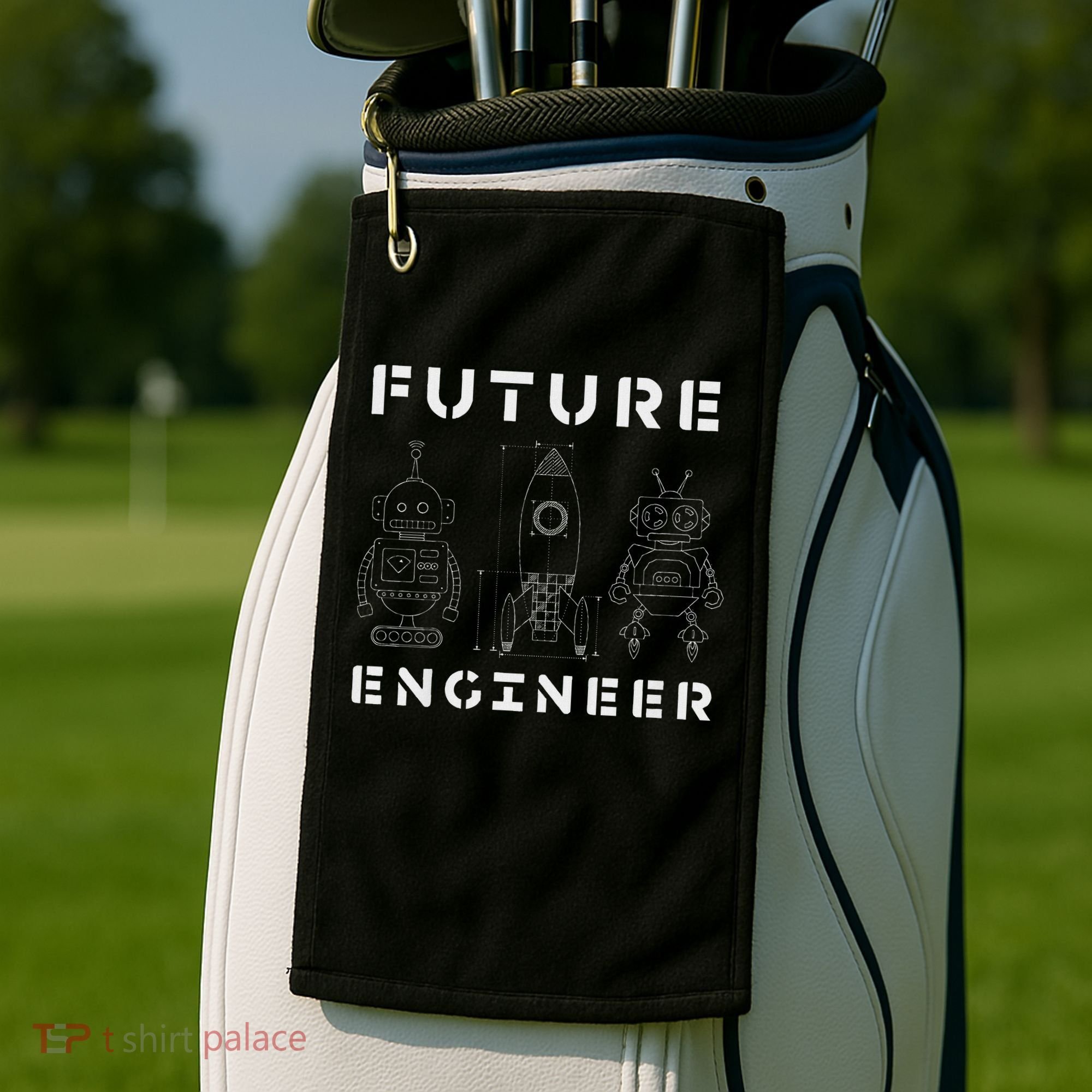 Stem Gift Love Math Physics Boys Girls Kids Future Engineer Golf Towel