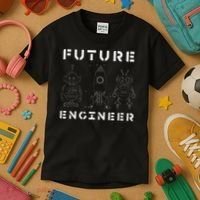 Stem Gift Love Math Physics Boys Girls Kids Future Engineer Kids T-Shirt thumb 3