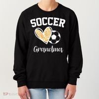 Soccer Grandma Leopard Heart Funny Mothers Day Women's Sweatshirt thumb 0