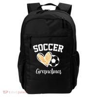 Soccer Grandma Leopard Heart Funny Mothers Day Backpack thumb 0