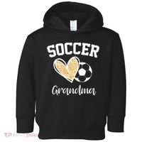 Soccer Grandma Leopard Heart Funny Mothers Day Toddler Hoodie thumb 0