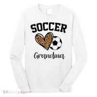 Soccer Grandma Leopard Heart Funny Mothers Day Long Sleeve Shirt thumb 0