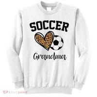 Soccer Grandma Leopard Heart Funny Mothers Day Sweatshirt thumb 0