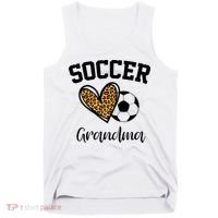 Soccer Grandma Leopard Heart Funny Mothers Day Tank Top thumb 0